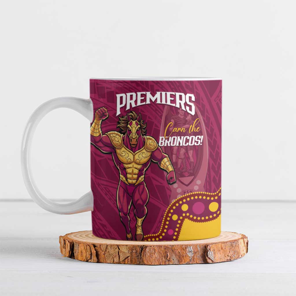 NRL Broncos Rugby Custom Ceramic Mug Premiers Trophy Carn The Bronx - Aussie Hoodie
