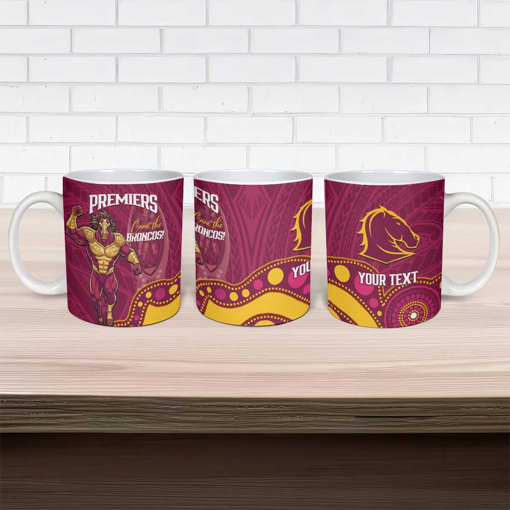 NRL Broncos Rugby Custom Ceramic Mug Premiers Trophy Carn The Bronx - Aussie Hoodie