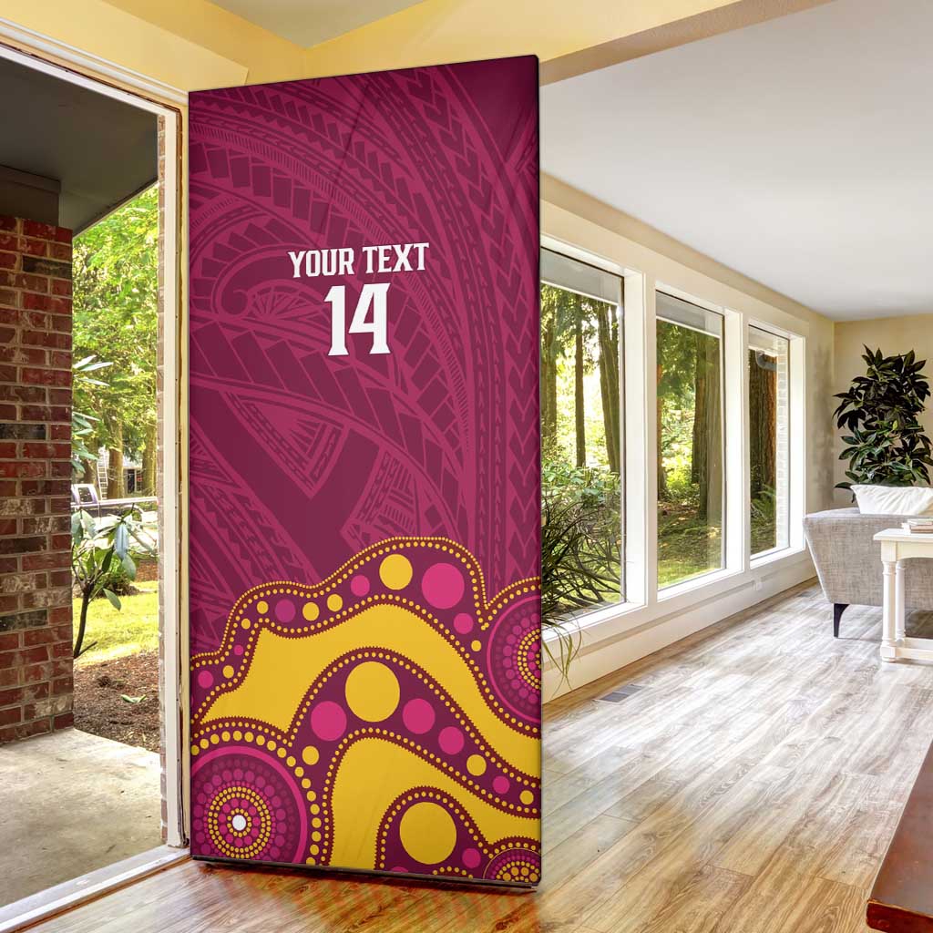 NRL Broncos Rugby Custom Door Cover Premiers Trophy Carn The Bronx - Aussie Hoodie