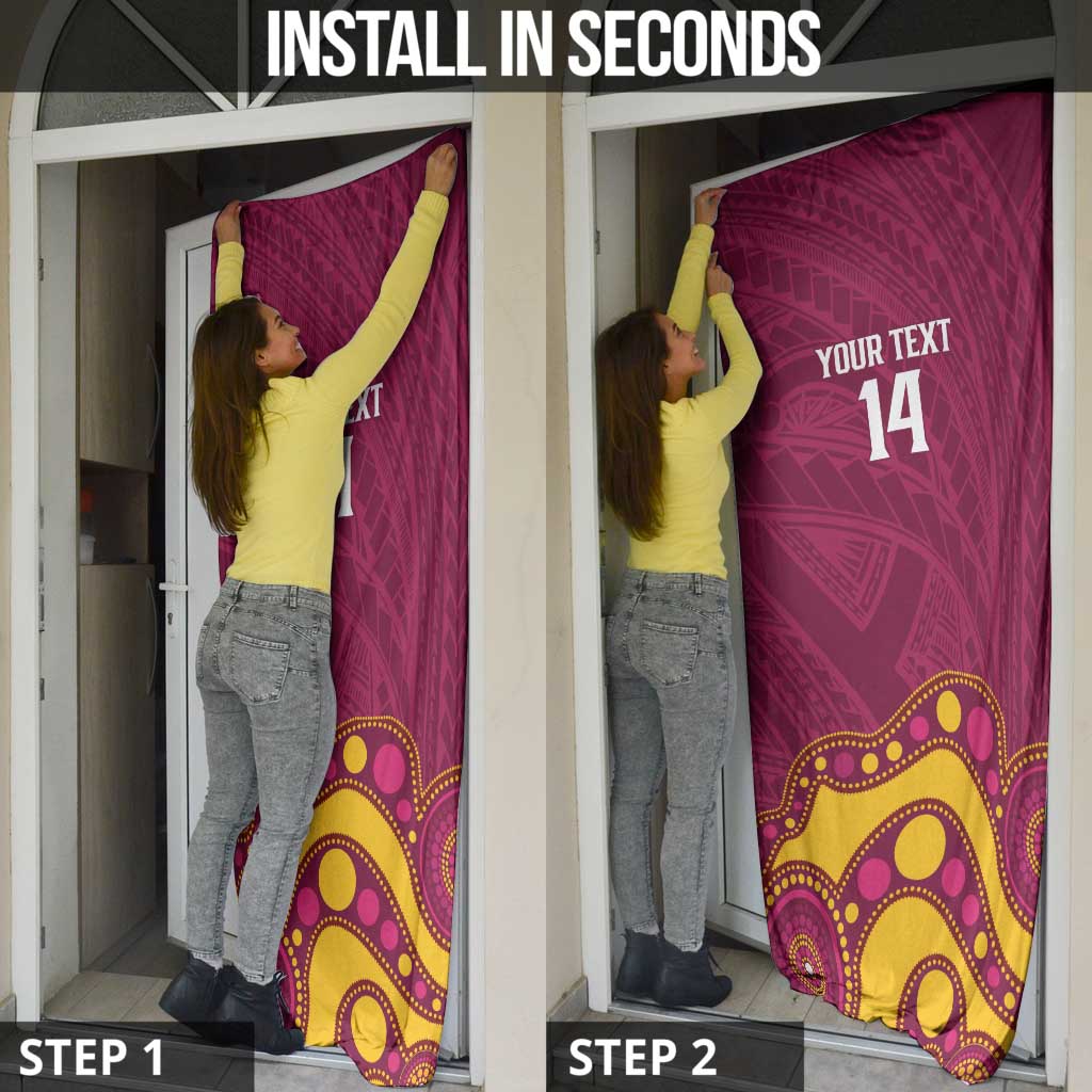 NRL Broncos Rugby Custom Door Cover Premiers Trophy Carn The Bronx - Aussie Hoodie