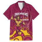 NRL Broncos Rugby Custom Family Matching Long Sleeve Bodycon Dress and Hawaiian Shirt Premiers Trophy Carn The Bronx - Aussie Hoodie
