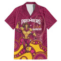 NRL Broncos Rugby Custom Family Matching Mermaid Dress and Hawaiian Shirt Premiers Trophy Carn The Bronx - Aussie Hoodie