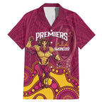 NRL Broncos Rugby Custom Family Matching Mermaid Dress and Hawaiian Shirt Premiers Trophy Carn The Bronx - Aussie Hoodie