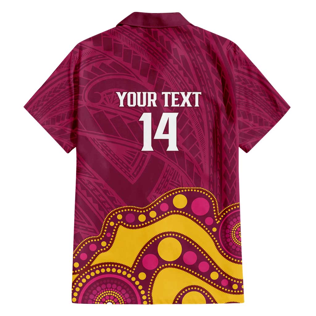 NRL Broncos Rugby Custom Family Matching Off Shoulder Short Dress and Hawaiian Shirt Premiers Trophy Carn The Bronx - Aussie Hoodie