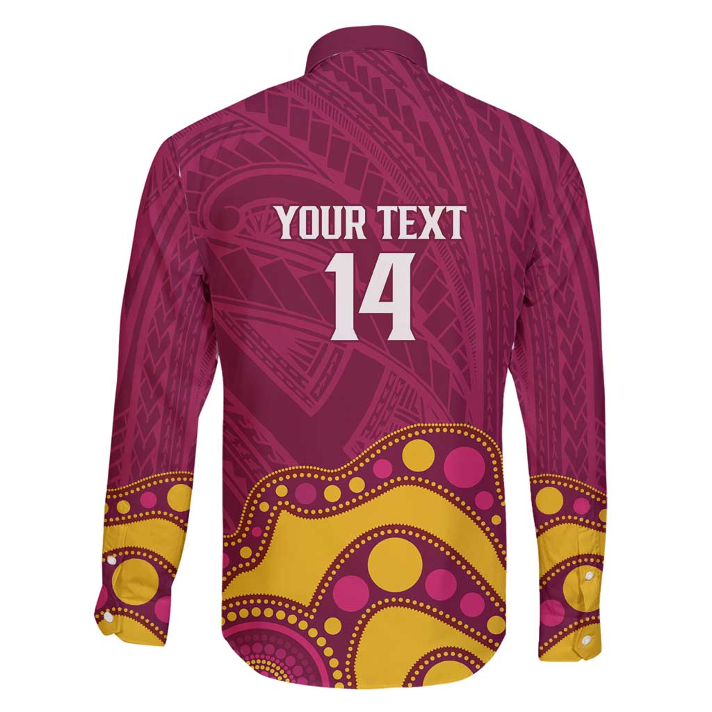 NRL Broncos Rugby Custom Family Matching Off Shoulder Short Dress and Hawaiian Shirt Premiers Trophy Carn The Bronx - Aussie Hoodie