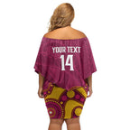 NRL Broncos Rugby Custom Family Matching Off Shoulder Short Dress and Hawaiian Shirt Premiers Trophy Carn The Bronx - Aussie Hoodie