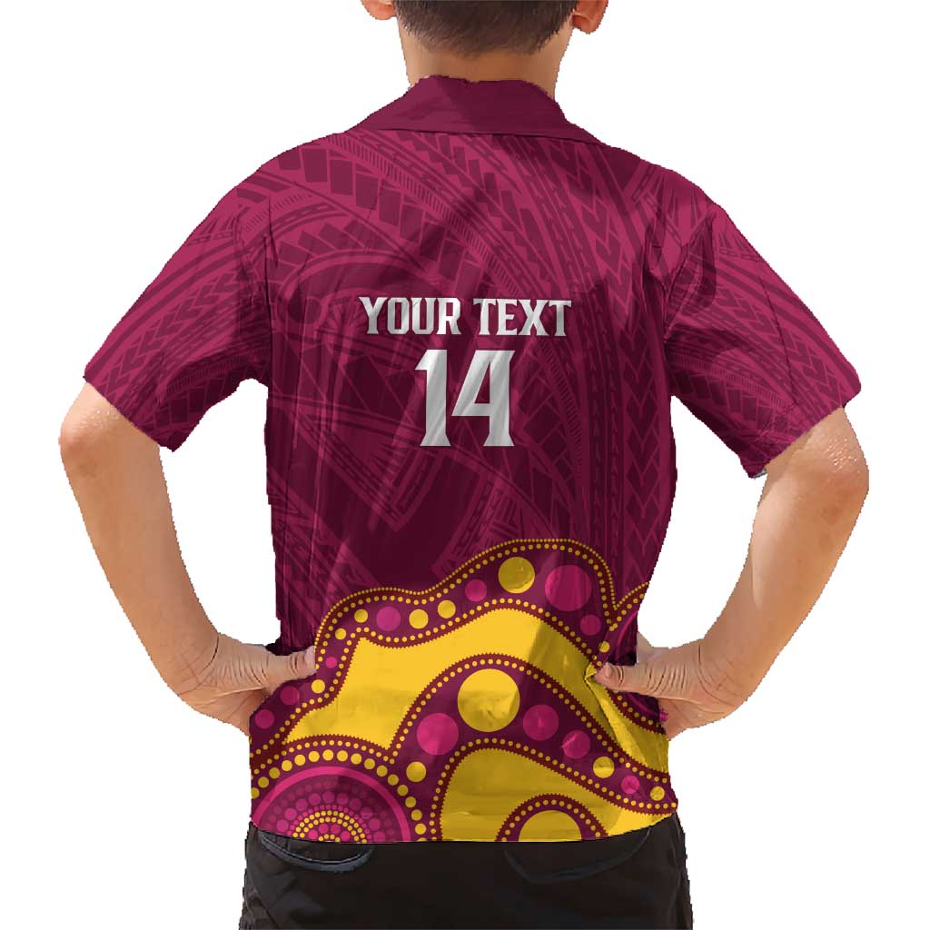 NRL Broncos Rugby Custom Family Matching Short Sleeve Bodycon Dress and Hawaiian Shirt Premiers Trophy Carn The Bronx - Aussie Hoodie