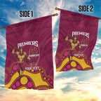 NRL Broncos Rugby Custom Garden Flag Premiers Trophy Carn The Bronx - Aussie Hoodie