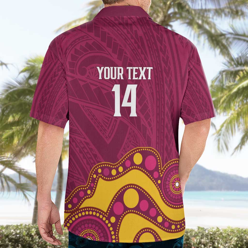 NRL Broncos Rugby Custom Hawaiian Shirt Premiers Trophy Carn The Bronx - Aussie Hoodie