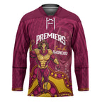 NRL Broncos Rugby Custom Hockey Jersey Premiers Trophy Carn The Bronx - Aussie Hoodie