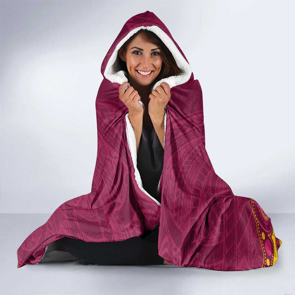 NRL Broncos Rugby Custom Hooded Blanket Premiers Trophy Carn The Bronx - Aussie Hoodie