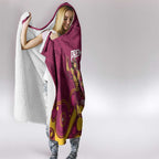 NRL Broncos Rugby Custom Hooded Blanket Premiers Trophy Carn The Bronx - Aussie Hoodie