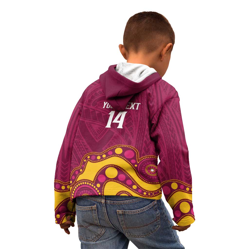 NRL Broncos Rugby Custom Kid Hoodie Premiers Trophy Carn The Bronx - Aussie Hoodie
