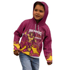 NRL Broncos Rugby Custom Kid Hoodie Premiers Trophy Carn The Bronx - Aussie Hoodie