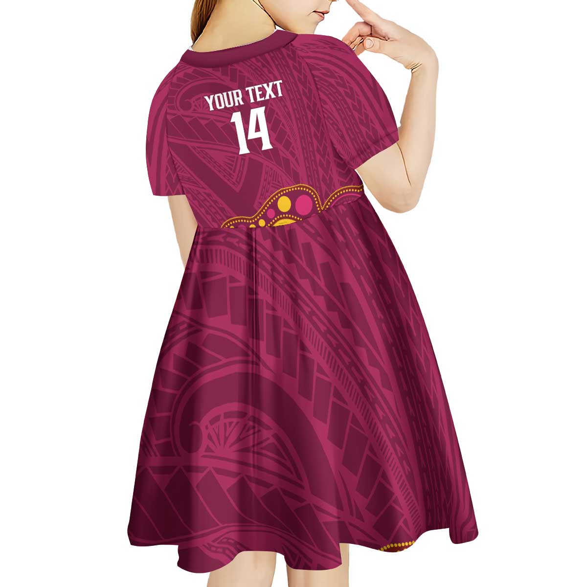 NRL Broncos Rugby Custom Kid Short Sleeve Dress Premiers Trophy Carn The Bronx - Aussie Hoodie