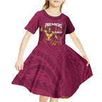 NRL Broncos Rugby Custom Kid Short Sleeve Dress Premiers Trophy Carn The Bronx - Aussie Hoodie