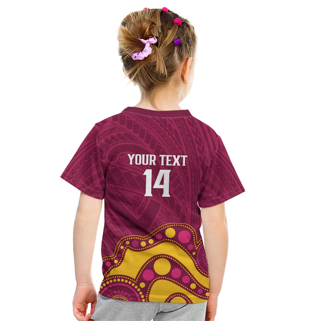 NRL Broncos Rugby Custom Kid T Shirt Premiers Trophy Carn The Bronx - Aussie Hoodie