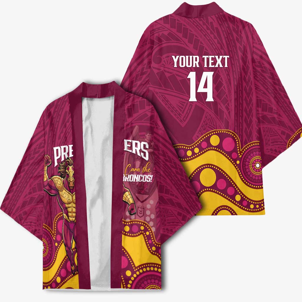 NRL Broncos Rugby Custom Kimono Premiers Trophy Carn The Bronx - Aussie Hoodie