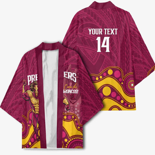 NRL Broncos Rugby Custom Kimono Premiers Trophy Carn The Bronx - Aussie Hoodie