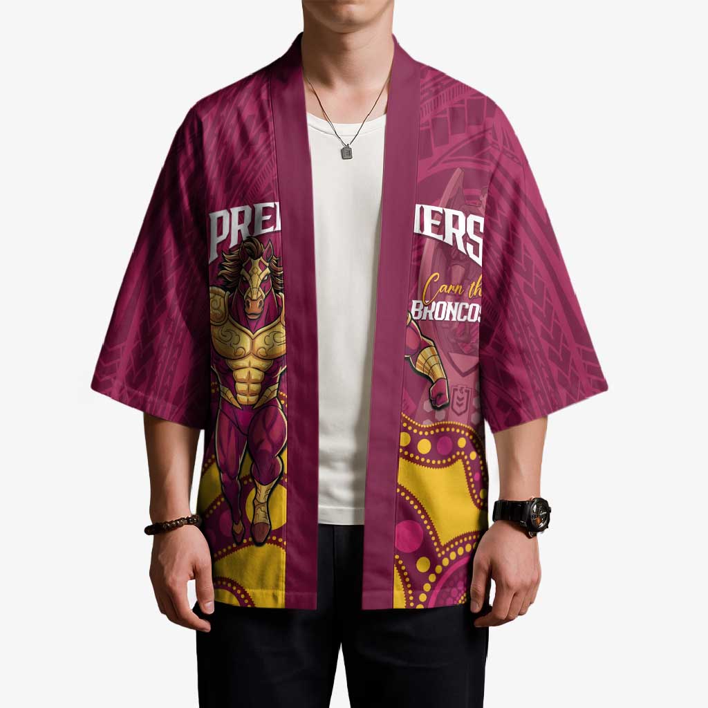 NRL Broncos Rugby Custom Kimono Premiers Trophy Carn The Bronx - Aussie Hoodie