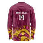 NRL Broncos Rugby Custom Long Sleeve Shirt Premiers Trophy Carn The Bronx - Aussie Hoodie
