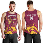 NRL Broncos Rugby Custom Men Tank Top Premiers Trophy Carn The Bronx - Aussie Hoodie