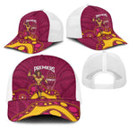 NRL Broncos Rugby Mesh Trucker Cap Premiers Trophy Carn The Bronx - Aussie Hoodie