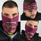 NRL Broncos Rugby Custom Neck Gaiter Premiers Trophy Carn The Bronx - Aussie Hoodie