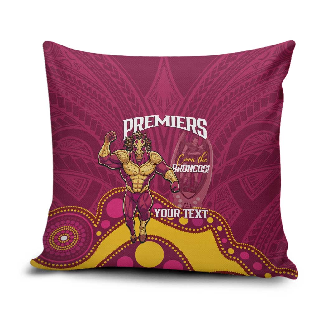 NRL Broncos Rugby Custom Pillow Cover Premiers Trophy Carn The Bronx - Aussie Hoodie