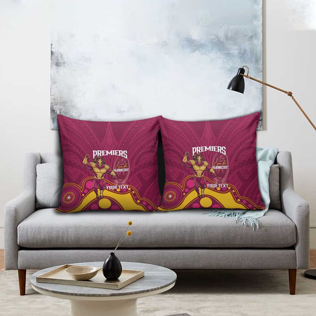 NRL Broncos Rugby Custom Pillow Cover Premiers Trophy Carn The Bronx - Aussie Hoodie