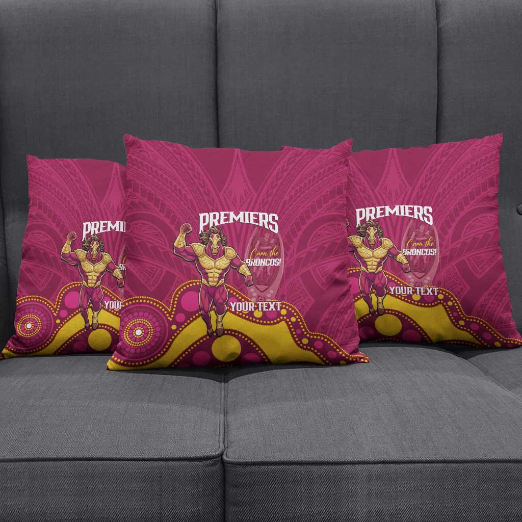 NRL Broncos Rugby Custom Pillow Cover Premiers Trophy Carn The Bronx - Aussie Hoodie