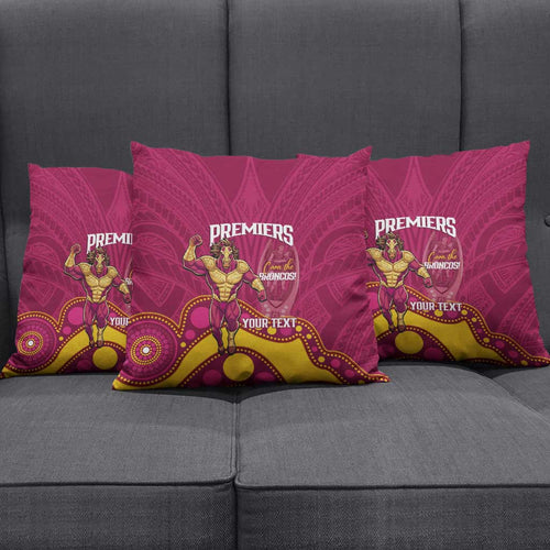 NRL Broncos Rugby Custom Pillow Cover Premiers Trophy Carn The Bronx - Aussie Hoodie