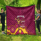 NRL Broncos Rugby Custom Quilt Premiers Trophy Carn The Bronx - Aussie Hoodie