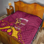 NRL Broncos Rugby Custom Quilt Premiers Trophy Carn The Bronx - Aussie Hoodie
