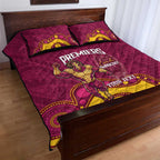 NRL Broncos Rugby Custom Quilt Bed Set Premiers Trophy Carn The Bronx - Aussie Hoodie