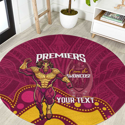NRL Broncos Rugby Custom Round Carpet Premiers Trophy Carn The Bronx - Aussie Hoodie