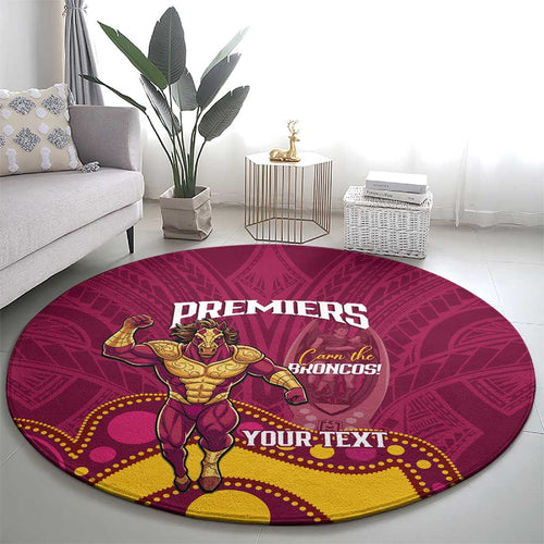 NRL Broncos Rugby Custom Round Carpet Premiers Trophy Carn The Bronx - Aussie Hoodie