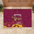 NRL Broncos Rugby Custom Rubber Doormat Premiers Trophy Carn The Bronx - Aussie Hoodie