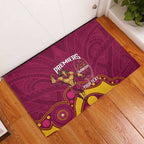 NRL Broncos Rugby Custom Rubber Doormat Premiers Trophy Carn The Bronx - Aussie Hoodie