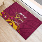 NRL Broncos Rugby Custom Rubber Doormat Premiers Trophy Carn The Bronx - Aussie Hoodie