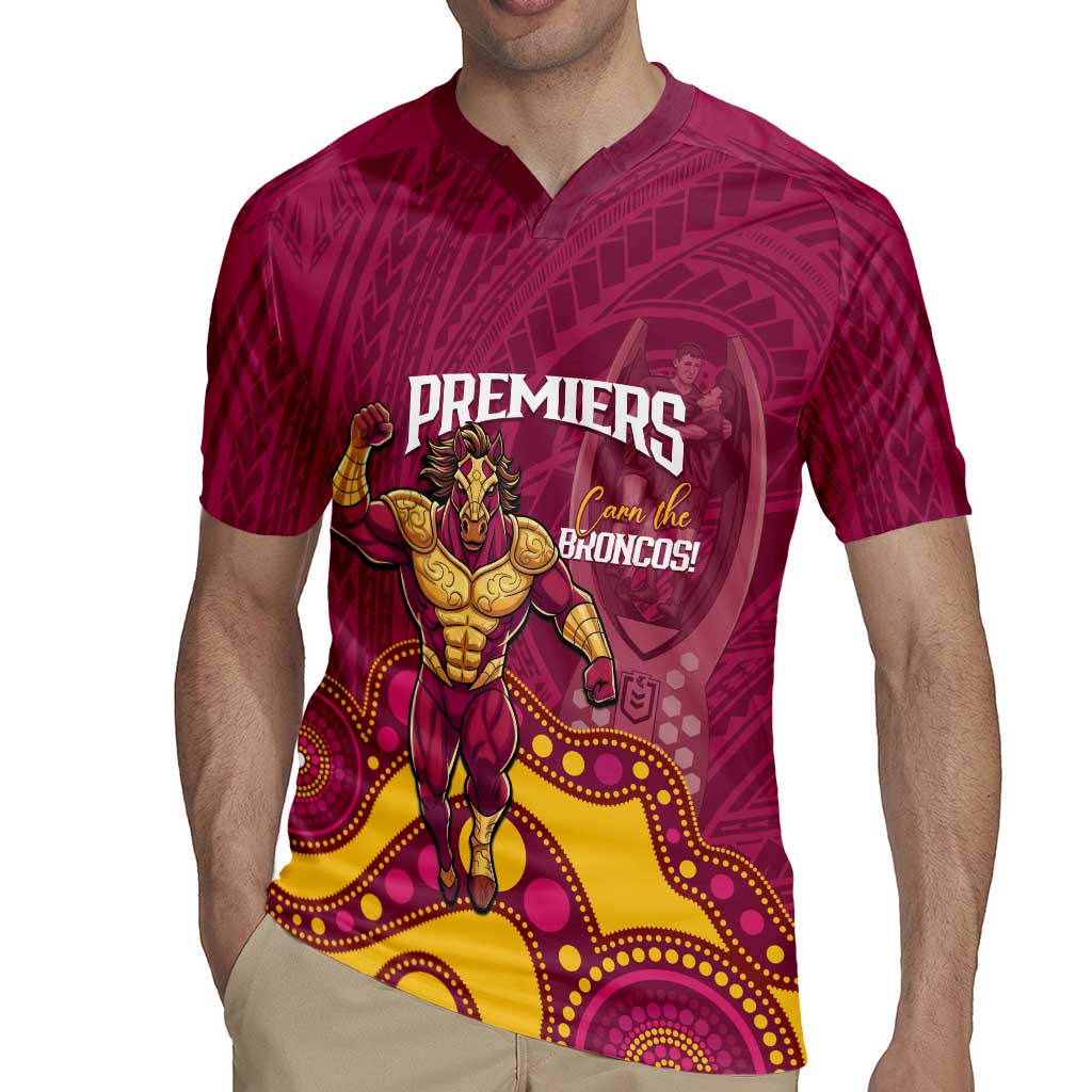NRL Broncos Rugby Custom Rugby Jersey Premiers Trophy Carn The Bronx - Aussie Hoodie