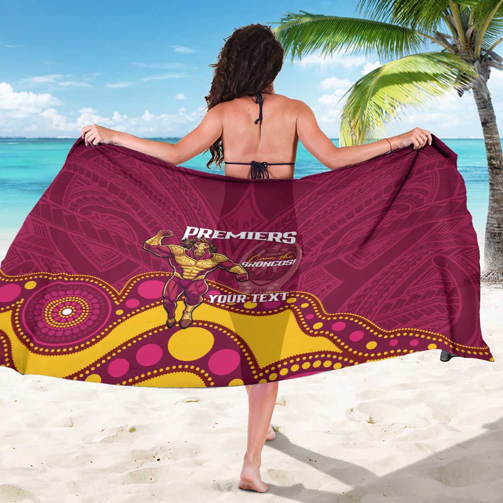 NRL Broncos Rugby Custom Sarong Premiers Trophy Carn The Bronx - Aussie Hoodie