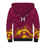 NRL Broncos Rugby Custom Sherpa Hoodie Premiers Trophy Carn The Bronx - Aussie Hoodie