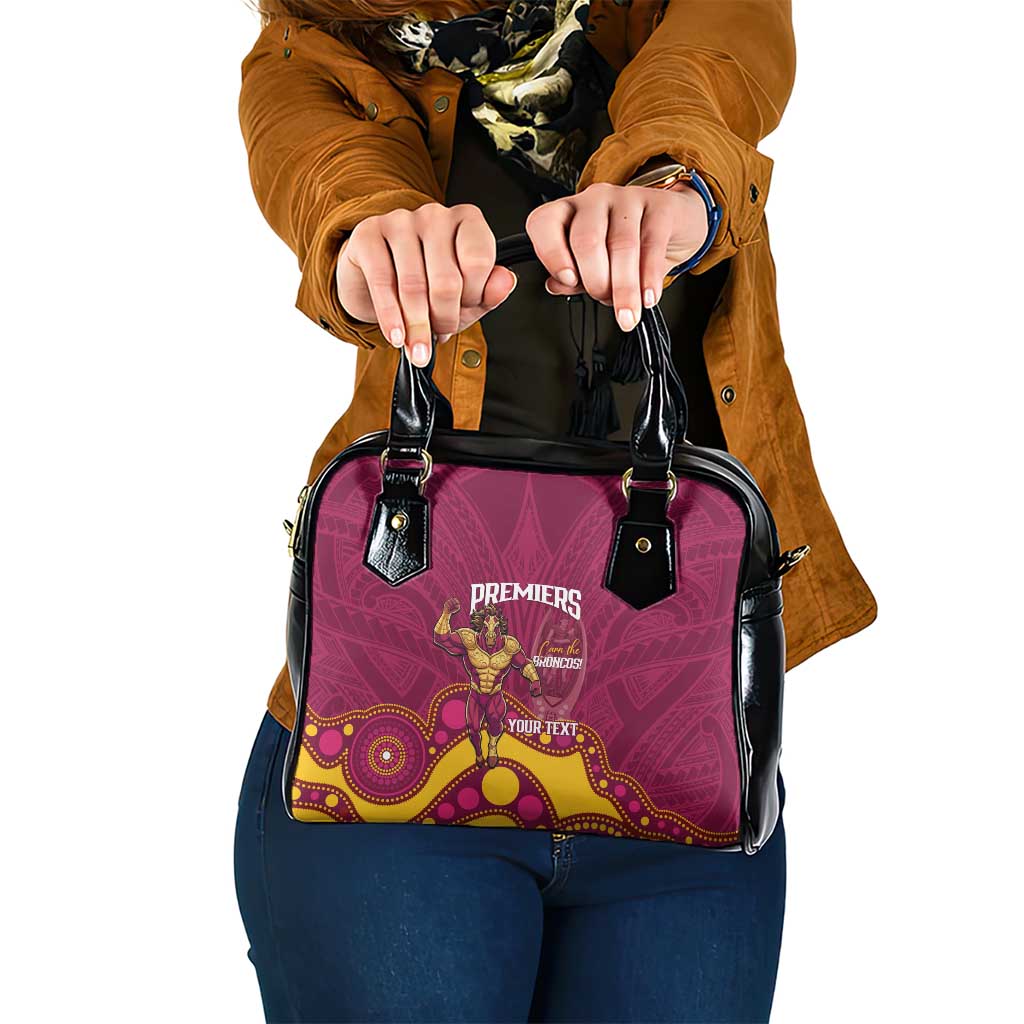 NRL Broncos Rugby Custom Shoulder Handbag Premiers Trophy Carn The Bronx - Aussie Hoodie