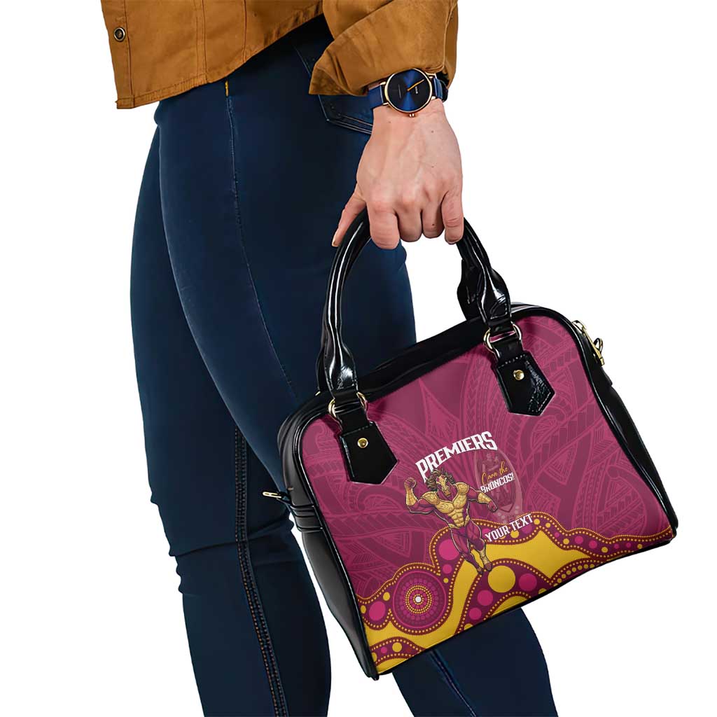 NRL Broncos Rugby Custom Shoulder Handbag Premiers Trophy Carn The Bronx - Aussie Hoodie