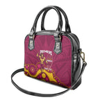 NRL Broncos Rugby Custom Shoulder Handbag Premiers Trophy Carn The Bronx - Aussie Hoodie