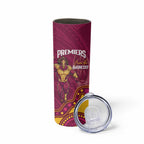 NRL Broncos Rugby Custom Skinny Tumbler Premiers Trophy Carn The Bronx - Aussie Hoodie