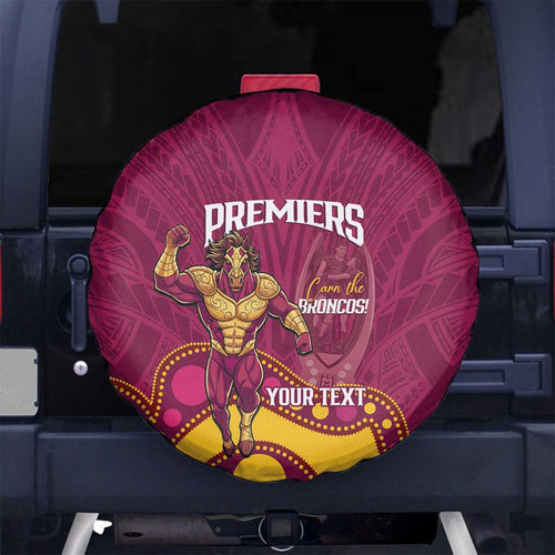 NRL Broncos Rugby Custom Spare Tire Cover Premiers Trophy Carn The Bronx - Aussie Hoodie