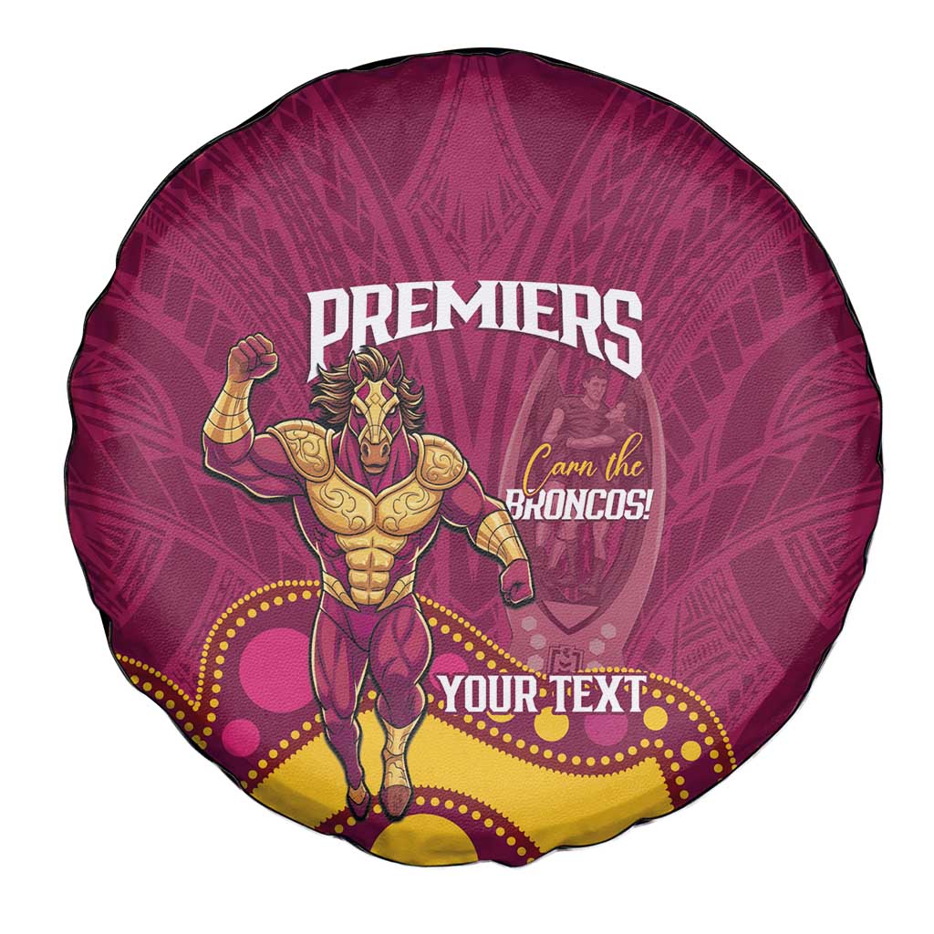 NRL Broncos Rugby Custom Spare Tire Cover Premiers Trophy Carn The Bronx - Aussie Hoodie