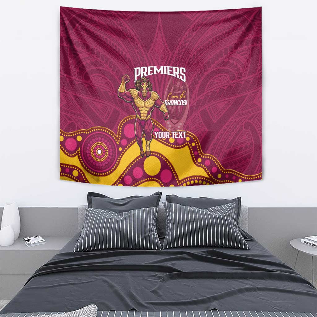 NRL Broncos Rugby Custom Tapestry Premiers Trophy Carn The Bronx - Aussie Hoodie